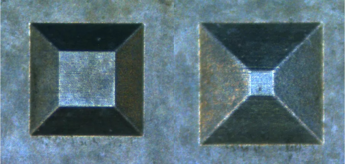 Class 4 Lasers: Ablation of hardmetal with ps laser 1X1mm Ra Lower 0,2 - 2